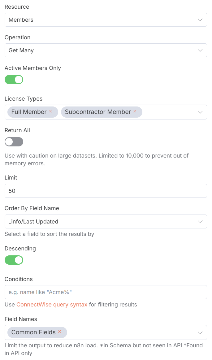 Members Screenshot